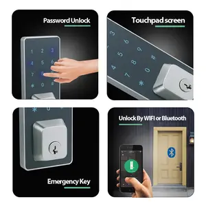 Smart Cerraduras Inteligentes Ttlock Dadbolt Smart Keypad Keyless Entry Door Lock