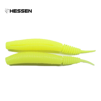 Leurre artificiel souple en PVC, leurre bionique 7,5g 10cm, coulant et flottant, simulant une pupée d'abeille pour la pêche au saumon en rivière et en ruisseau