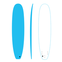Planche de surf en mousse longue planche de surf d'usine avec laisse planches de surf souples pour l'école de surf