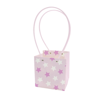 Sac cadeau en papier à motif étoile INUNION avec poignées, porte-bouquet pour la livraison de fleurs, emballage cadeau décoratif pour fleuriste