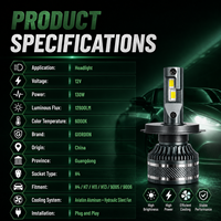 Nouvelles ampoules LED de phare 6000K en gros, 12V, Plug and Play, fournisseur de lampes automobiles, ampoules LED pour voitures en vrac avec ajustement universel