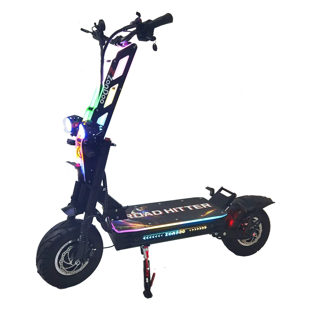 ZonDoo 13inch electric scooter 72V/45AH/8000W 110KM/H fastest powerful dual motors escooter in EU USA warehouse e scooter