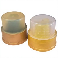 Bouchon à visser réutilisable en plastique anti-fuite avec bec verseur gradué pour les bouteilles de lessive