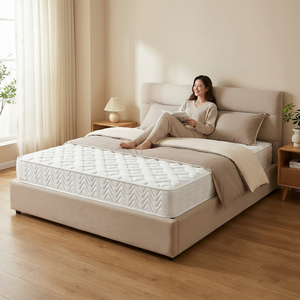 New Design Queen Size Pocket Spring Mattress with Comfortable Fabric Cover for Bedroom and Wholesale Supply - Product Image 2