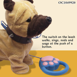 9" Cute <strong>Leading</strong> Small Interactive Plush Electric <strong>Walking</strong> <strong>Dog</strong> <strong>Toy</strong> for Kids - Product Image 4