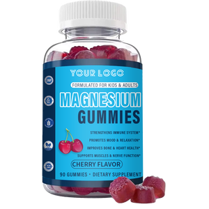 子供と大人のために配合された売れ筋マグネシウムグミチェリーフレーバー栄養補助食品プレミアムサポート硝酸トリマグネシウム - Product Image 6