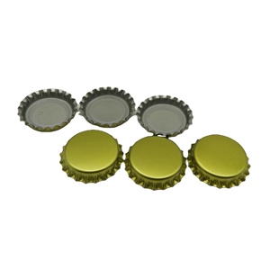 Tapa DE CORONA DE HIERRO cromado de hojalata de 26mm para botella de cerveza, botella de bebida - Product Image 2