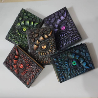 Hotselling One-eyed Dragon en cuir A5 cahier à couverture rigide 244 feuilles pour cadeaux de vacances BK-109 en gros 3D Eye Journal en relief