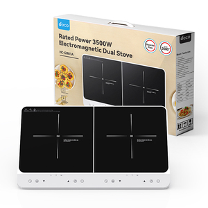 Estufa eléctrica, aparato de cocina, <span class=keywords><strong>2</strong></span> quemadores de calefacción, estufa de pie infrarroja de inducción, placa eléctrica personalizada de <span class=keywords><strong>2</strong></span> quemadores - Product Image 3