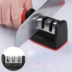 Vente chaude, aiguiseur de couteaux ménager 3 en 1, aiguiseur manuel créatif, aiguiseur rapide pour couteaux, <span class=keywords><strong>ciseaux</strong></span>, outil d'aiguisage de couteaux - Product Image 2