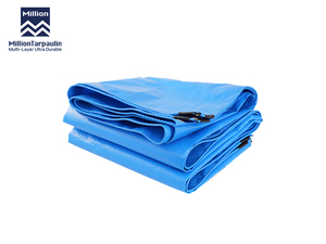 Lona de Polietileno (PE) Million Double Blue, Material Normal, 140 g/m², Impermeable, con Protección UV, <span class=keywords><strong>para</strong></span> Camiones y Construcción - Product Image 1