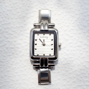 Montre à Quartz Carrée Vintage Européenne et Américaine pour Femme, Bracelet DIY Décontracté Tout-Assorti, en Acier Inoxydable, Vente en Gros, Meilleures Ventes - Product Image 2
