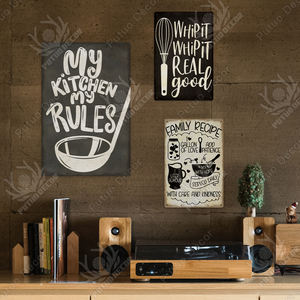 ป้ายโลหะตกแต่งบ้านสไตล์วินเทจ ป้ายดีไซน์ย้อนยุค ป้ายช่างทำขนมสุดหรู สำหรับตกแต่งบ้าน ห้องครัว ร้านอาหาร - Product Image 6