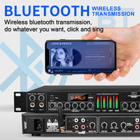 Système audio de processeur audio pré-effets OEM FBX-8 anti-larsen pour karaoké avec 2 microphones pour mariage et chant