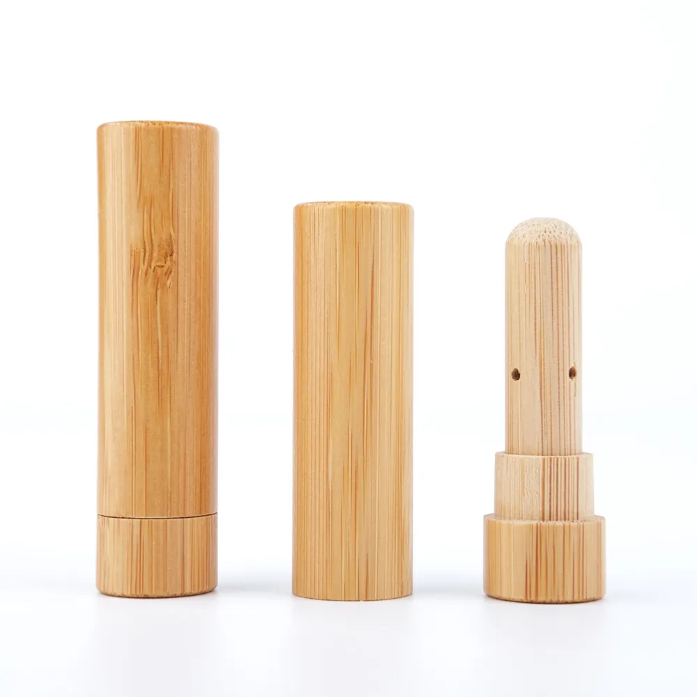 Portable Bamboo Wooden Essential Oil Mini Aromatherapy Nasal Inhalers