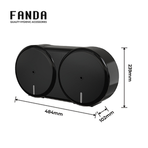 Large Capacity Black <b>color</b> Centre Pull <b>Tissue</b> Holder for Office Bathroom - Product Image 6