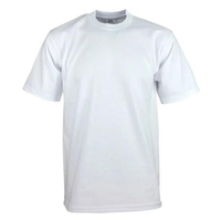 T-shirts vierges en coton peigné 100% filé à l'anneau, respirants, à manches courtes, couleur unie, tailles variées, personnalisables en gros