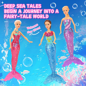 SY nouvelle poupée 2 en 1 Sea-Maid poupée jouet 11.5 pouces habiller poupée de mode pour les filles avec des ailes et Sea-Maid queue princesse sirène jouet - Product Image 3