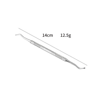 Stainless steel single-headed ball nail remover, nail <b>file</b>, manicure tool, for cleaning nail grooves. - Product Image 2