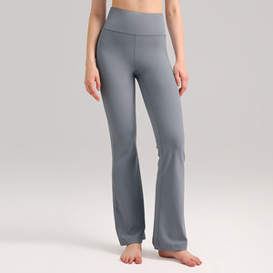 Pantalon évasé de yoga taille haute pantalon de yoga élastique à séchage rapide pour femme pantalon de fitness décontracté en plein air - Product Image 5