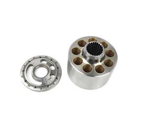 แผ่นวาล์วบล็อกกระบอกสูบปั๊มหลัก HongWang HPV95 สำหรับรถขุดตีนตะขาบ PC200-6 PC200-7 PC200-8 อะไหล่ปั๊มไฮดรอลิก สีเงิน - Product Image 4