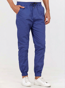Pantalones deportivos casuales para hombre, cintura media, con cordón ajustable, corte regular, poliéster y algodón, con bolsillos - Product Image 2