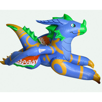 Personnalisable PVC Gonflable Squeak Allongé Dragon Usine Publicité Gonflables
