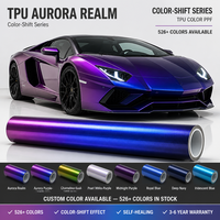 Film de protection TPU Aurora Realm Gloss PPF, effet caméléon changeant de couleur, auto-réparant, pour ateliers de modification automobile