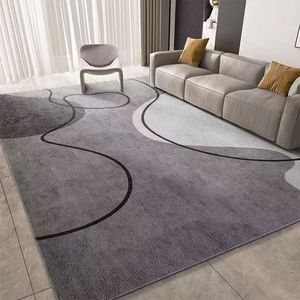 2025 moquette in poliestere moderna su misura modello astratto fatto a macchina tappeti per uso domestico per soggiorno divano camera da letto rivestimenti per pavimenti - Product Image 1