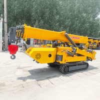 Prix d'usine Grue araignée sur chenilles 8 tonnes, support OEM, mini-grue araignée compacte pour le levage de matériaux dans les espaces étroits