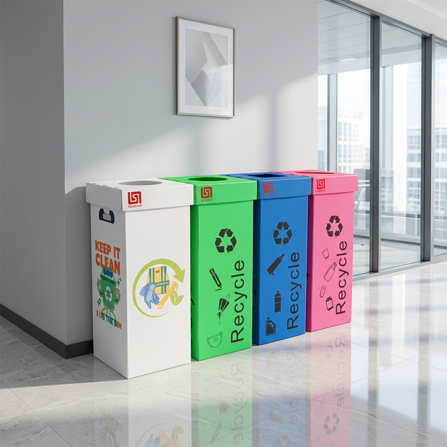 Factory Supply Model PP Collapsible Plastic Recycling Bins Recycled Materials Custom Size Available ISO