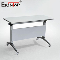Chaise de bureau exécutive pliable et réglable en hauteur Ekintop, table de formation, bureau de conférence réglable, bureau de travail réglable