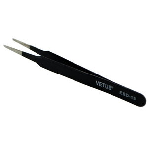 Vetus Tweezers ESD-13 Antistatic <b>Precision</b> Stainless Steel Pointed Clamping <b>Tool</b> - Product Image 4