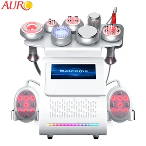 Auro plus récent 80k 9 en 1 Lipocavitation radiofréquence Machine avec stimulateur musculaire Ems