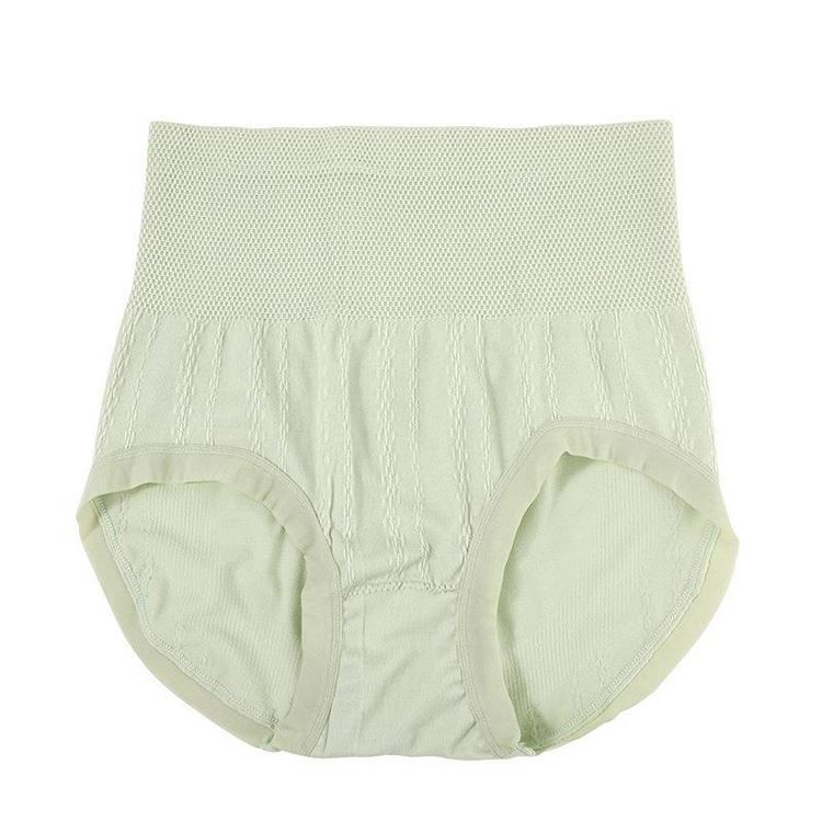 Simple Solid Color Waist Underwear Plus Size Women's Pure Cotton Underwear