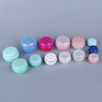 Pot cosmétique en plastique PP noir mat personnalisé en gros, 5g, 10g, 20g, 30g, 50g, pour beurre corporel et crème visage