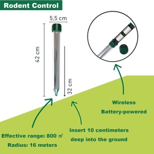 Ahuyentador de <span class=keywords><strong>Ratones</strong></span> por Vibración Sónica a Prueba de Agua, Estaca para Jardín, Patio, Granja, <span class=keywords><strong>Contra</strong></span> Topos, <span class=keywords><strong>Ratones</strong></span> y Roedores - Product Image 2