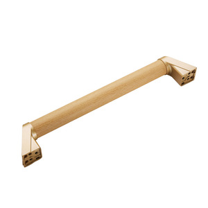 Barre d'appui adaptée L380, finition grain de bois, antidérapante, pour salle de bain et toilettes - Product Image 4