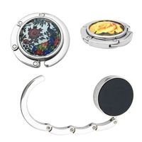 Kawaii mignon mode sac pendentif accessoires pliable sac à main crochet cintre porte-sac forme ronde sac cintre pour cintre de table