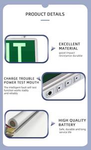 CE ROHS承認3w非常口ライトXJW-03D LED Ni-cd 80 70 LED 6pcs LED 1.2V 800mah Ni-cd IP20 - Product Image 5