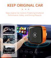 Adaptador Inalámbrico 2 en 1 para CarPlay y Android Auto, Dongle USB, Conexión Directa, Control desde el Volante, Universal