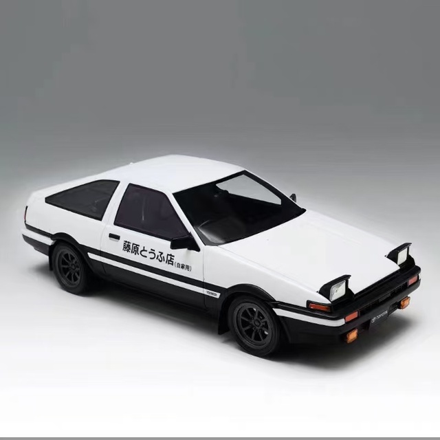 IVY Merit AE86 TRUENO Initial D Reverse Light Diecast Resin Customizable Authentic Car Model 1:18 Display Piece