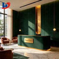 Panel Acústico PET de Color Personalizado HENGJIU de 12 mm para Decoración de Paredes de Vestíbulos y Recepciones de Hoteles de Lujo, Panel Acústico con Combinación de Colores Pantone