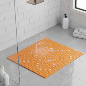 Spirella Collezione Alaska, Tappetino Doccia 71 x 36, PVC, Arancione - Product Image 3