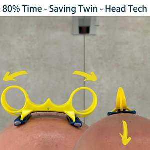 Tondeuse à cheveux rapide pour hommes, rasoir manuel à double tête, outil efficace d'épilation - Product Image 5