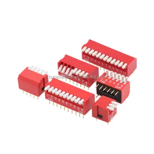 Side-type DP-02/03/04/05/06/08/10-digit dip switch Side dial 2.54mm coding switch