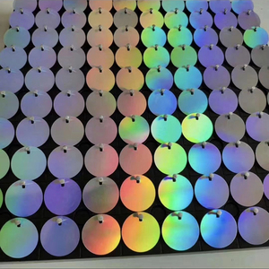 <span class=keywords><strong>Parete</strong></span> luccicante rotonda laser LDJ1175 moderna decorazione hotel nuziale luccicante pannello da <span class=keywords><strong>parete</strong></span> con paillettes - Product Image 1