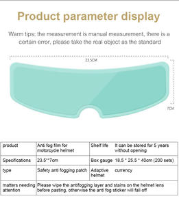 Vente chaude <span class=keywords><strong>casque</strong></span> de <span class=keywords><strong>moto</strong></span> spécial film <span class=keywords><strong>anti</strong></span>-brouillard et <span class=keywords><strong>pluie</strong></span> - Product Image 3