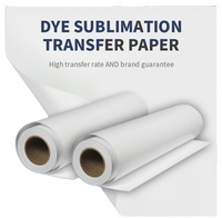 Papier de sublimation à séchage rapide, taux de transfert élevé, 44 pouces, 100 g/m², rouleau de papier de transfert pour l'impression sur tissu polyester
