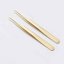 Haut de gamme en acier inoxydable de haute qualité confort de travail portable Unique tête arrondie Volume faux cils Extension pince à épiler pointu - Product Image 5